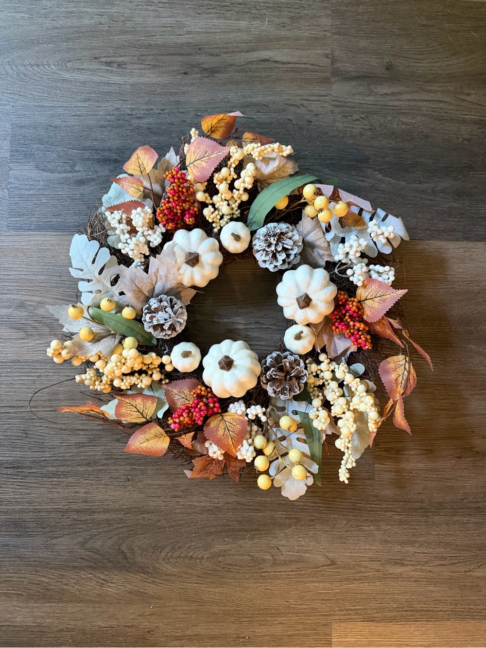 🦊 Autumn Sisal Fox & Wreath | For Centerpiece or Hang - Picture 5 of 15